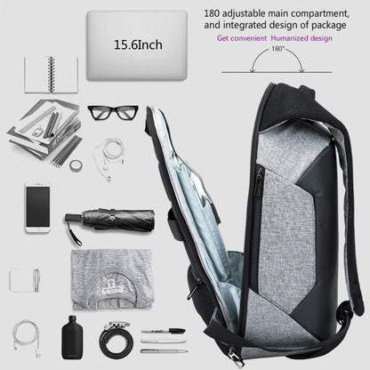 Anti Theft, Water Resistant Casual Backpack with USB Charging Point