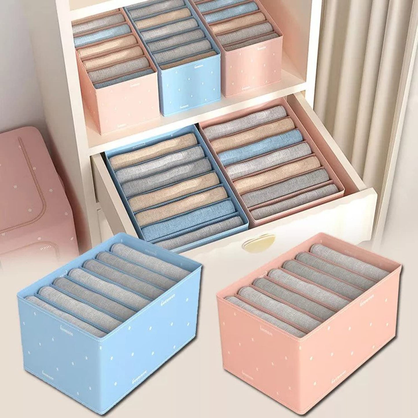 Jeans Storage Boxs, Wardrobe Clothes Organizer