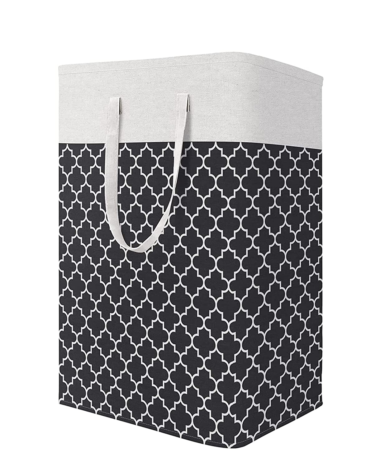 Printed Laundry Hamper 75L Collapsible Clothes Organizer