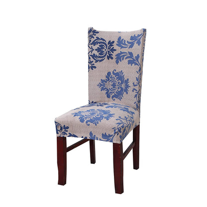 Elastic Chair Cover Stretch(Blue Demask)