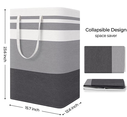 Laundry Hamper Collapsible(Gradient Stipe)