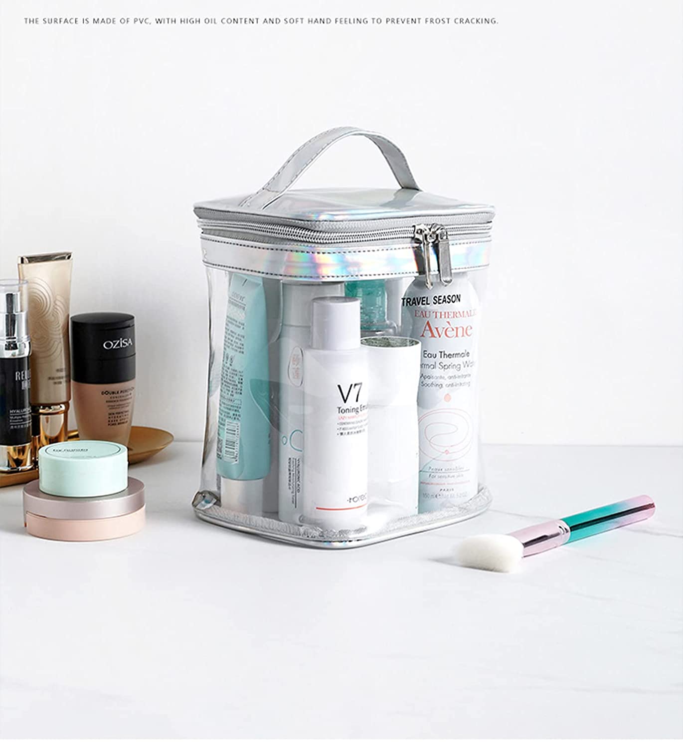 Cosmetic Bag Makeup Storage Bag Purses Women Zipper Organizer
