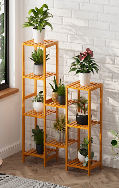 Wooden Plant Stands for Indoor Plants - brown