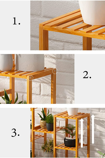 Wooden Plant Stands for Indoor Plants - brown