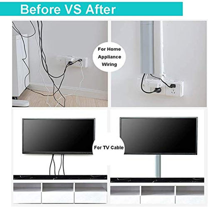 Wall Cable Management Covers Conceals 11.8 inch