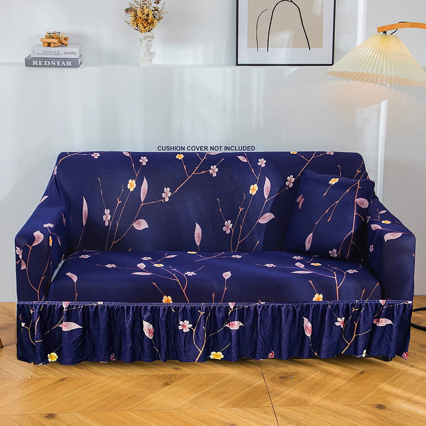 Universal Sofa Slipcovers (Dark Blue Butterfly)