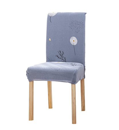 Printed Chair Cover -  Grey Daisy