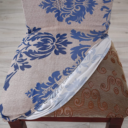 Elastic Chair Cover Stretch(Blue Demask)