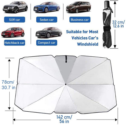 Foldable Car Windshield Sun Shade Umbrella Cover