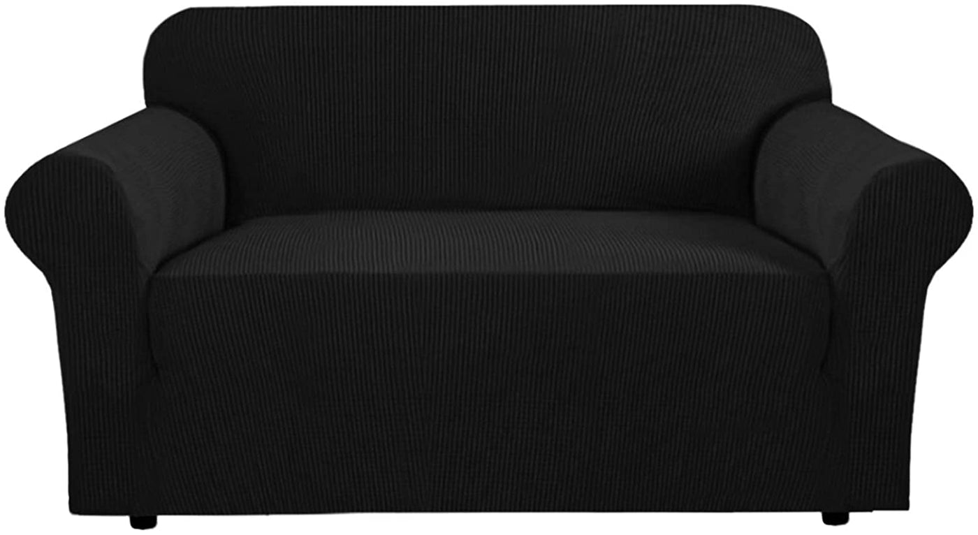 Jacquard Sofa Slipcover - Black