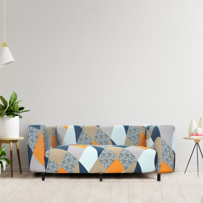 Printed Sofa Cover - Multi Prism