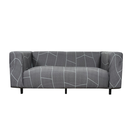 Printed Sofa Slipcover - Grey Trellis