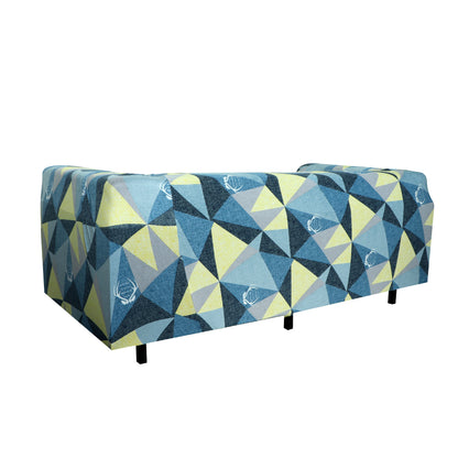 Printed Sofa Cover - Blue Prism