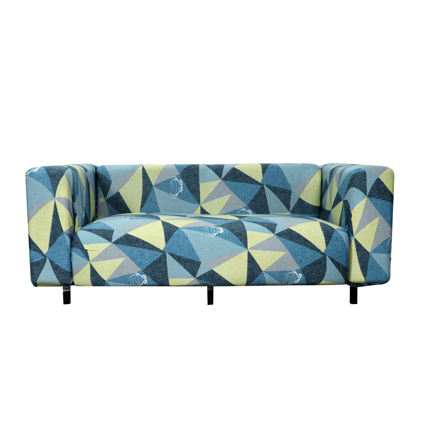 Printed Sofa Cover - Blue Prism