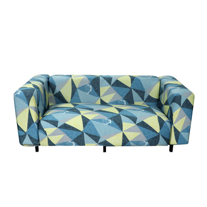 Printed Sofa Cover - Blue Prism