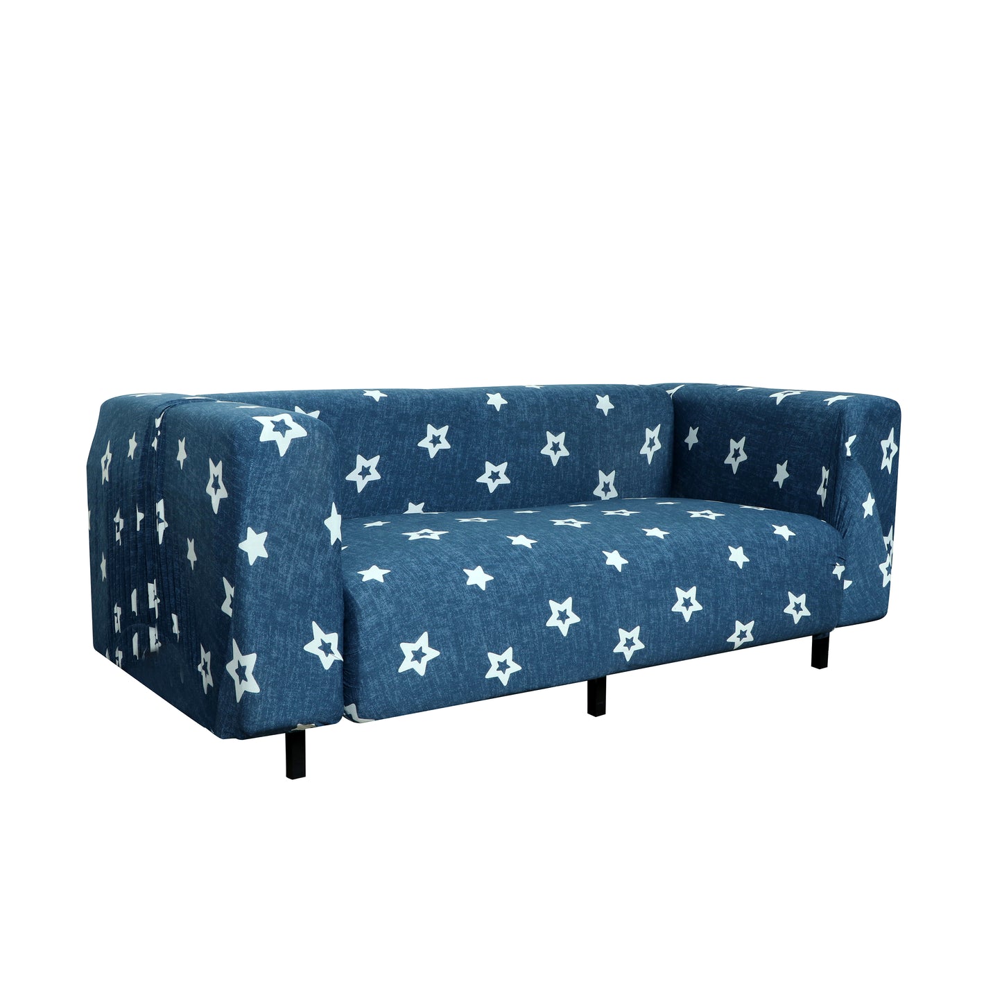 Printed Sofa Cover - Dark Blue Star