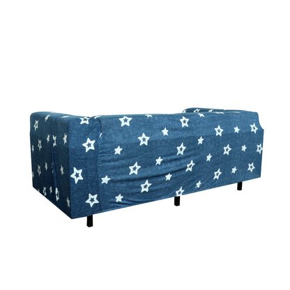 Printed Sofa Cover - Dark Blue Star