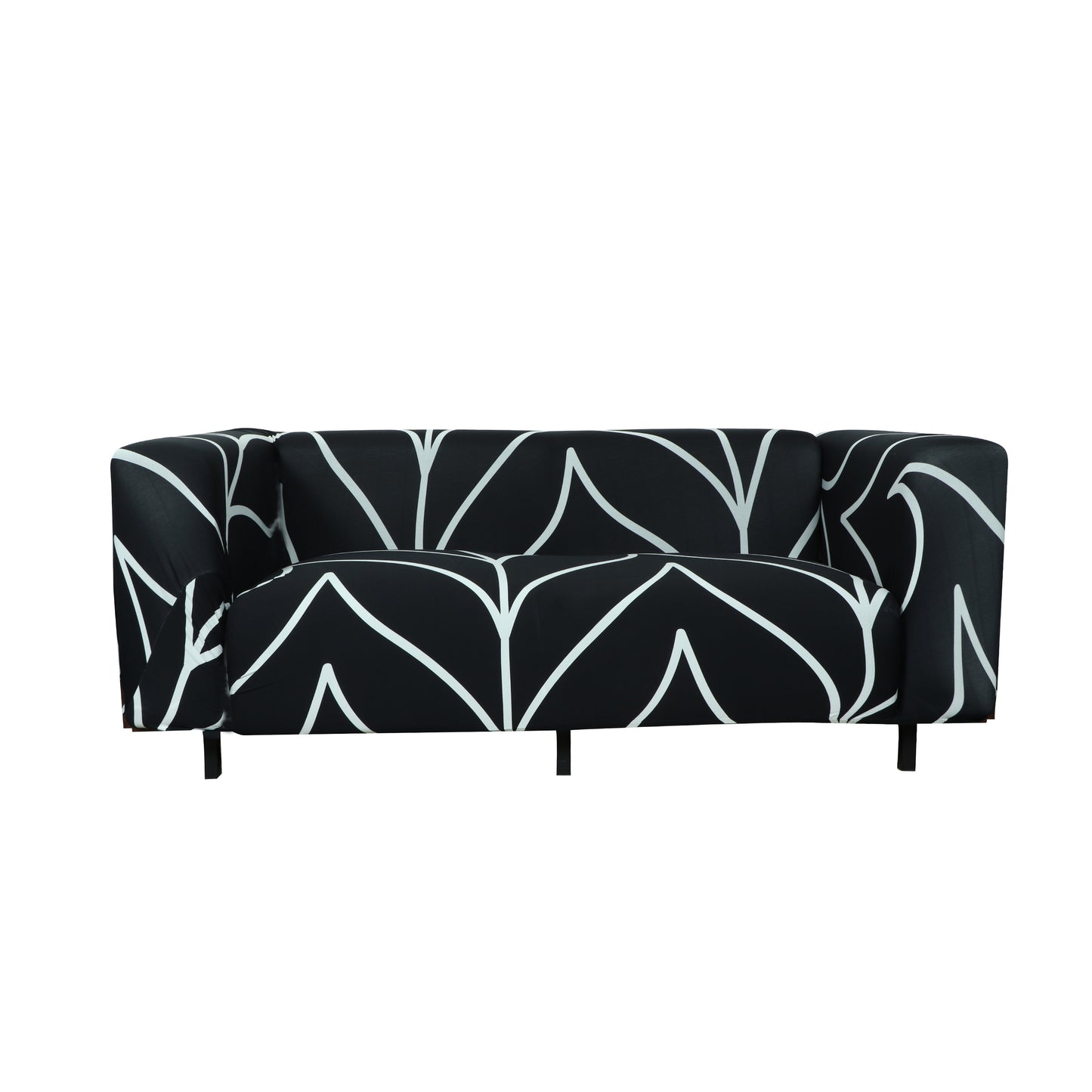 Printed Sofa Cover - Black Onyx