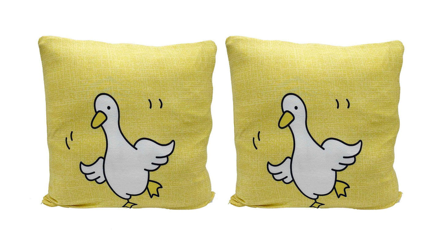 Polyester Cushion Cover - Yellow Duck