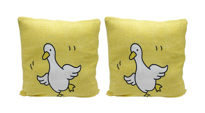 Polyester Cushion Cover - Yellow Duck