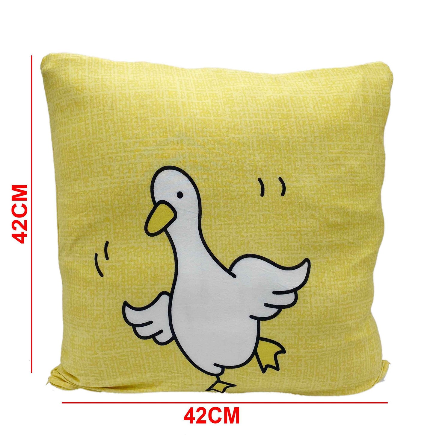 Polyester Cushion Cover - Yellow Duck