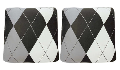 Polyester Cushion Cover - Black/Grey