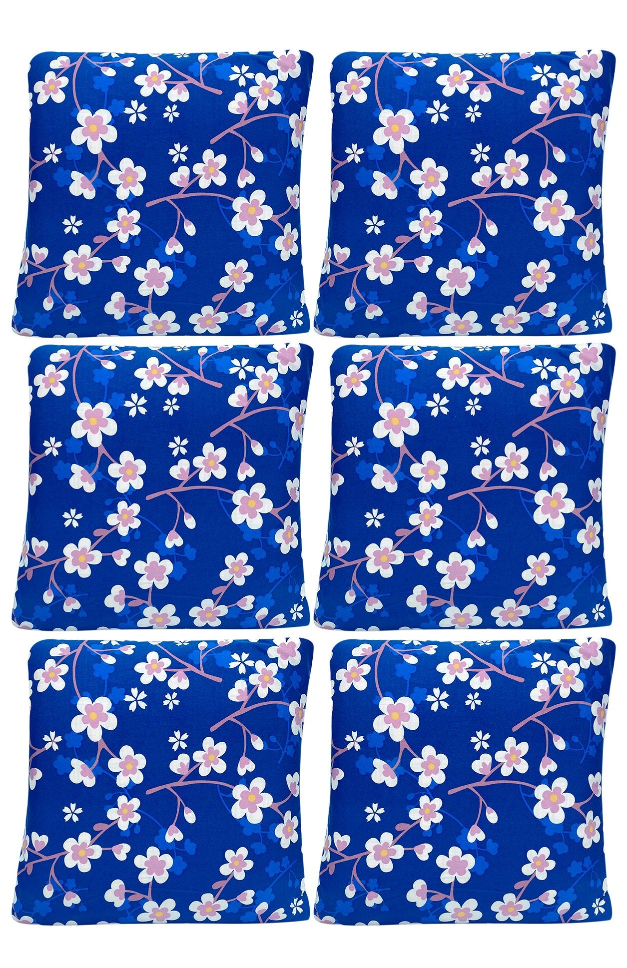 Floral Printed Sofa Cover - Daises Blue