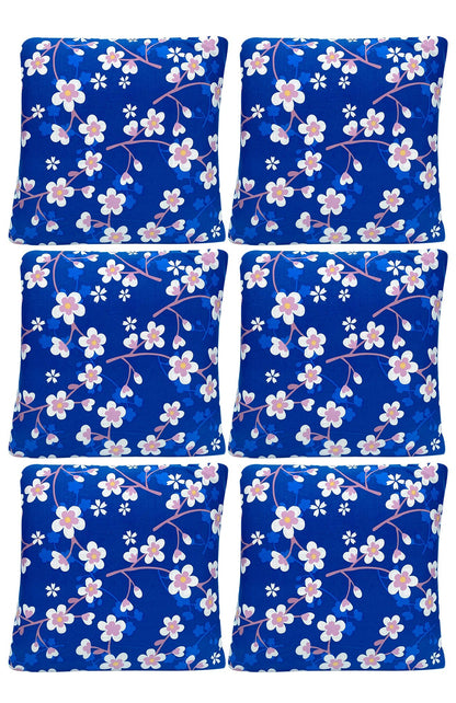 Floral Printed Sofa Cover - Daises Blue