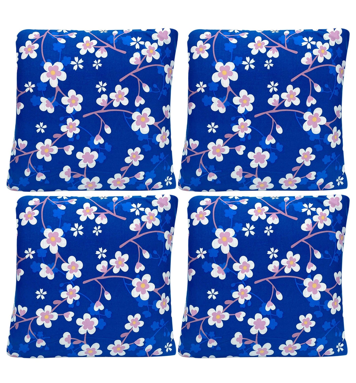 Floral Printed Sofa Cover - Daises Blue