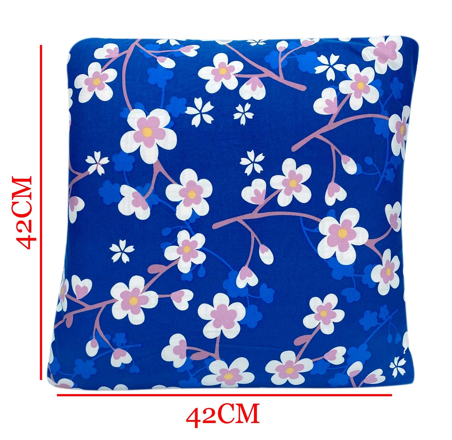 Floral Printed Sofa Cover - Daises Blue