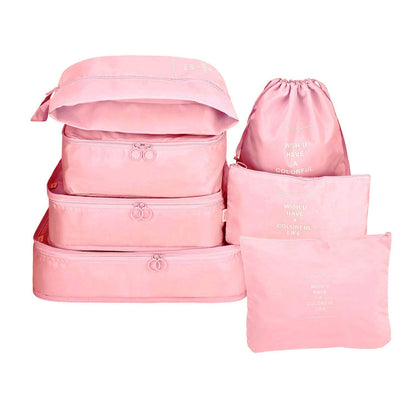 Packing Cubes With Pouch & Toiletry Bag (Set of 7)