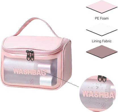 Frosted Portable Large Capacity PVC Make Up