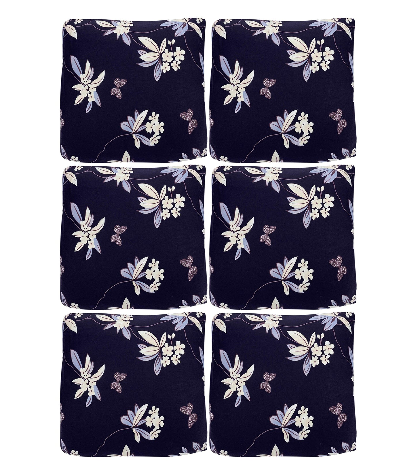 Printed Sofa Cover - Black Flower