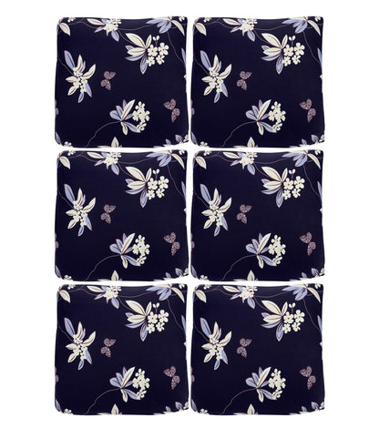 Printed Sofa Cover - Black Flower