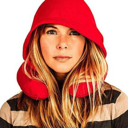 Travel Neck Hoodie Pillow with Ear Plugs And Eye Mask